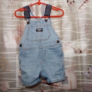 Oshkosh B'gosh Denim Overall Shorts Kids Size 12M